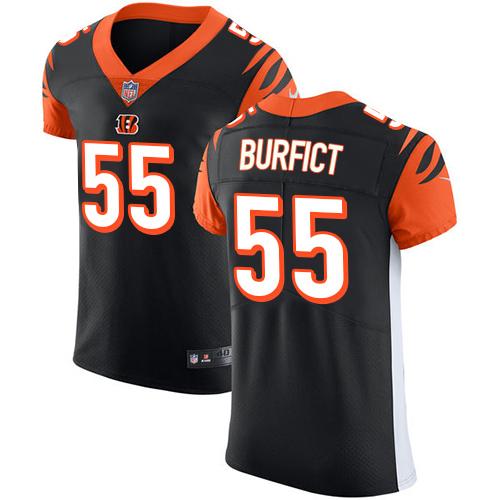 Nike Bengals #55 Vontaze Burfict Black Team Color Men's Stitched NFL Vapor Untouchable Elite Jersey